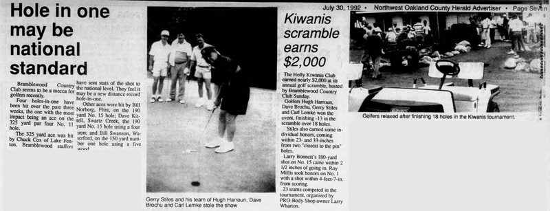 Bramblewood Country Club - July 1992 Article